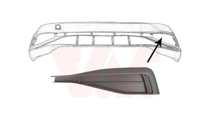 Grilă proiectoare ceață stânga pentru Volkswagen Passat B8 (2014–2024) - Img 2