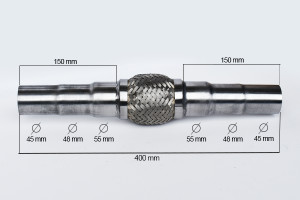 RACORD FLEXIBIL ADAPTABLE (B2) 45/48/55X400/100 MM
