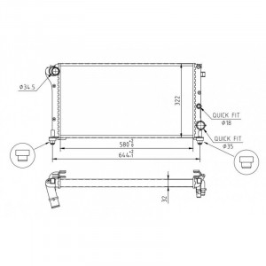 Radiator racire FIAT PANDA 2003-2023