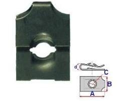 Set 10 Bucati CLIPSURI FIXARE A = 26mm - B = 16mm - C = 4,9mm - d = 2mm