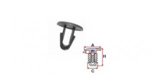 Set 10 Bucati CLIPSURI FIXARE TOYOTA / MAZDA / HYUNDAI a - 12.9 b - 5 c - 7.1 d - 3.7 h - 12.4