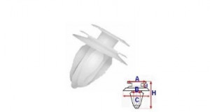 Set 10 Bucati CLIPSURI FIXARE TOYOTA / MAZDA / HYUNDAI a - 12.9 b - 8.1 c - 17.7 d - 2.6 h - 20.4