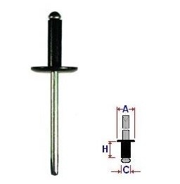 Set 10 Bucati NIT montare Diametru gaurii 4,7 mm Latime guler 13,7 mm