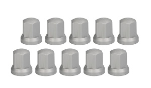 Set 10 Capace Plastic Prezoane Roată 32 mm Gri, Înălțime 54,5 mm pentru Camion, Remorcă și Semiremorcă - Img 2