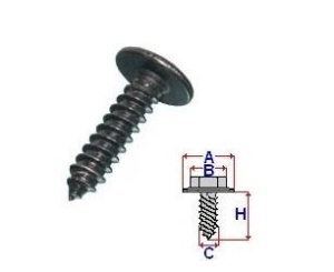Set 100 Bucati Surub montare cu cap in Cruce Diametru gaura/surub 4.6 mm Diametru / Latime 11.1 mm Inaltime / Lungime 19.1 mm