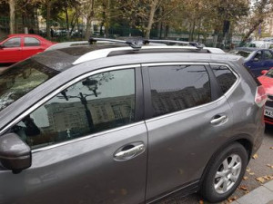 Set bare transversale portbagaj Turtle Air-v1 culoare argintie dedicate pentru NISSAN X-TRAIL (T32) SUV 14- - Img 2