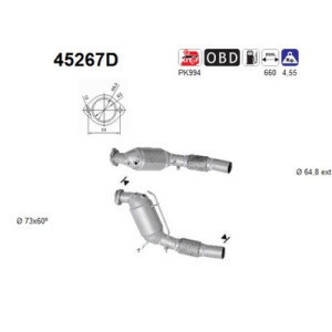 Catalizator BMW Seria 5 (E60, E61) 2002-2010