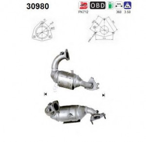 Catalizator Renault Megane II 2004-2009 - Img 2
