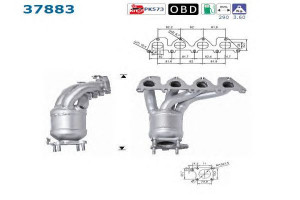 Catalizator Volkswagen Caddy II 2000-2004 - Img 2