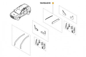 Deflector aer spate Dacia Duster
