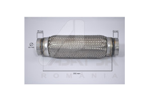 RACORD FLEXIBIL INNER & OUTER BRAID (B) 60X250 MM
