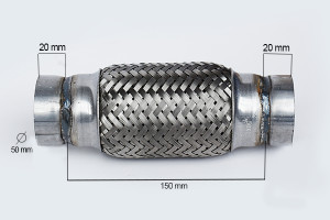 RACORD FLEXIBIL OUTER BRAID (A) 50X150 MM