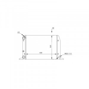 Radiator racire AUDI 80 1986-1990