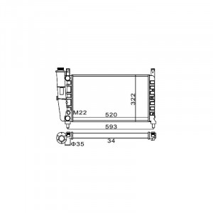 Radiator racire FIAT UNO 1983-2006