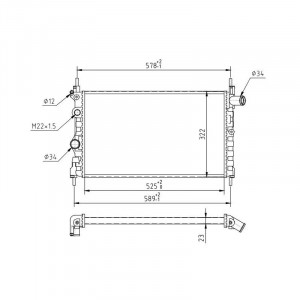 Radiator racire OPEL KADETT 1989-1993 - Img 2