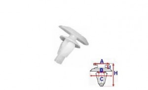 Set 10 Bucati CLIPSURI FIXARE TOYOTA / MAZDA / HYUNDAI a - 14.7 b - 4.8 c - 9.9 d - 1.2 h - 14.9