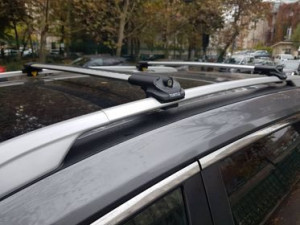 Set bare transversale portbagaj Turtle Air-v1 culoare argintie dedicate pentru NISSAN X-TRAIL (T32) SUV 14- - Img 3