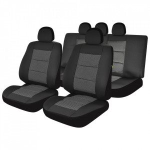 Set huse scaun Premium lux negru UMB2