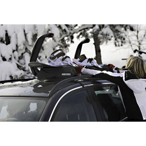 Suport ski si snowboard Menabo Aconcagua cu prindere magnetica, 3 perechi ski / 2 snowboard - Img 7