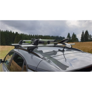 Suport ski snowboard Menabo White Bear 4 pe bare transversale, 4 perechi ski / 2 snowboard - Img 5