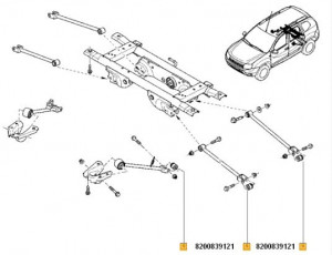 Bucsa brat spate Dacia Duster - Img 2