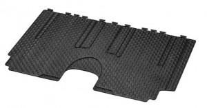 Covoras auto pasager spate, randul 1 pentru VITO/VIANO,W 639, Cauciuc, Negru 2003-2007