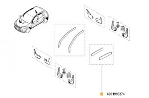 Deflector aer spate Dacia Logan