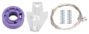 Kit macara geam Spate Dreapta VW Polo 9N 2002-2008