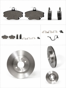 Pachet discuri si placute frana fata ventilate Dacia Logan I 2004-2012