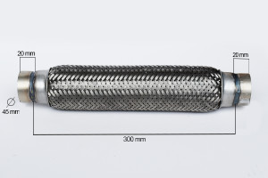 RACORD FLEXIBIL INNER & OUTER BRAID (B) 45X300 MM