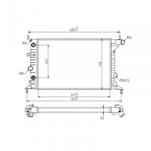Radiator racire OPEL VECTRA B 1995-2003