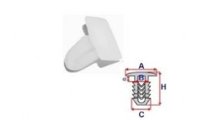 Set 10 Bucati CLIPSURI FIXARE BMW / VOLVO a - 12 b - 5.4 c - 6.4 d - 2.7 h - 14.3