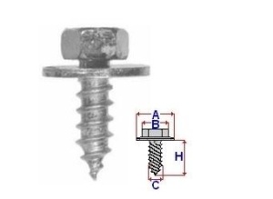 Set 10 Bucati Surub montare cu cap cheie de 10 Diametru gaura/surub 6.3 mm Diametru / Latime 17.9 mm Inaltime / Lungime 16.8 mm