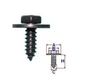 Set 10 Bucati Surub montare cu cap cheie de 8 Diametru gaura/surub 4.7 mm Diametru / Latime 14.9 mm Inaltime / Lungime 15 mm