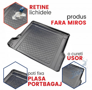 Tavita de portbagaj Volkswagen Jetta VI, caroserie Sedan, fabricatie 01.2011 - 2018, cu separator pe dreapta - Img 6