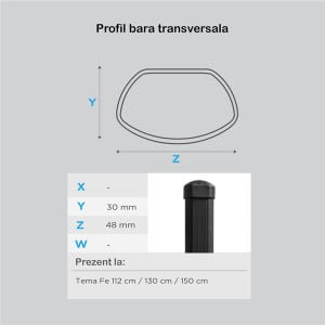 Bare transversale Menabo Tema Otel pentru Renault Megane III, 5 usi, model 2008-2016 - Img 5