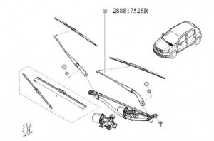 Brat stergator stanga Dacia Logan Facelift - Img 2