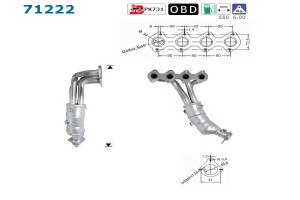Catalizator Mercedes C-Class 2002-2008