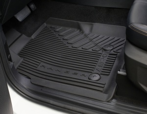 Covorase auto cauciuc originale Ford Ranger Cabină RAP cu transmisie automată 2022-2024 - Img 5