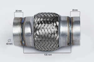 RACORD FLEXIBIL INNER & OUTER BRAID (B) 60X100 MM