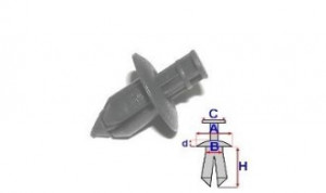 Set 10 Bucati CLIPSURI FIXARE TOYOTA / MAZDA / HYUNDAI a - 16.6 b - 7.7 c - 6.8 d - 2.7 h - 19.6