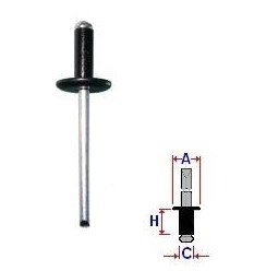 Set 10 Bucati NIT montare Diametru gaurii 4,5 mm Latime guler 13,8 mm
