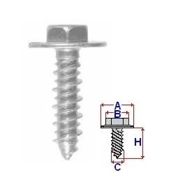 Set 10 Bucati Surub montare cu cap cheie de 8 Diametru gaura/surub 6.2 mm Diametru / Latime 14.7 mm Inaltime / Lungime 19.6 mm