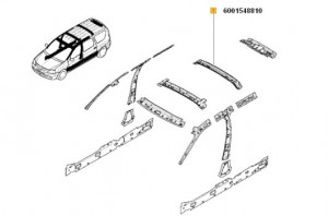 Traversa spate pavilion Dacia Logan