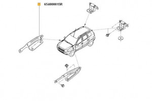 Balama capota fata dreapta Dacia Duster - Img 2