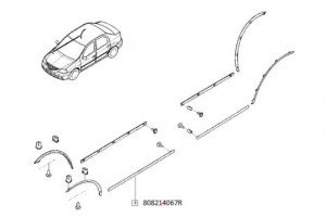 Bandou usa fata stanga/ dreapta Dacia Logan - Img 2