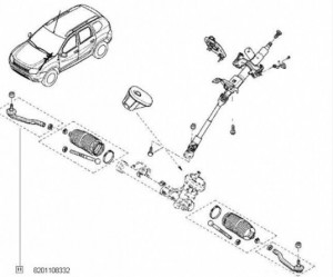 Cap bara dreapta Dacia Duster - Img 2