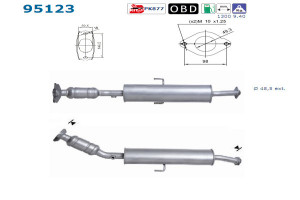 Catalizator Toyota Auris 2007-2012