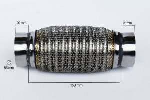 RACORD FLEXIBIL 55X150 MM