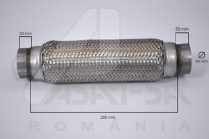 RACORD FLEXIBIL INNER & OUTER BRAID (B) 50x250 MM